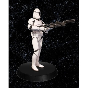 Star Wars White Clone Trooper Deluxe Statue